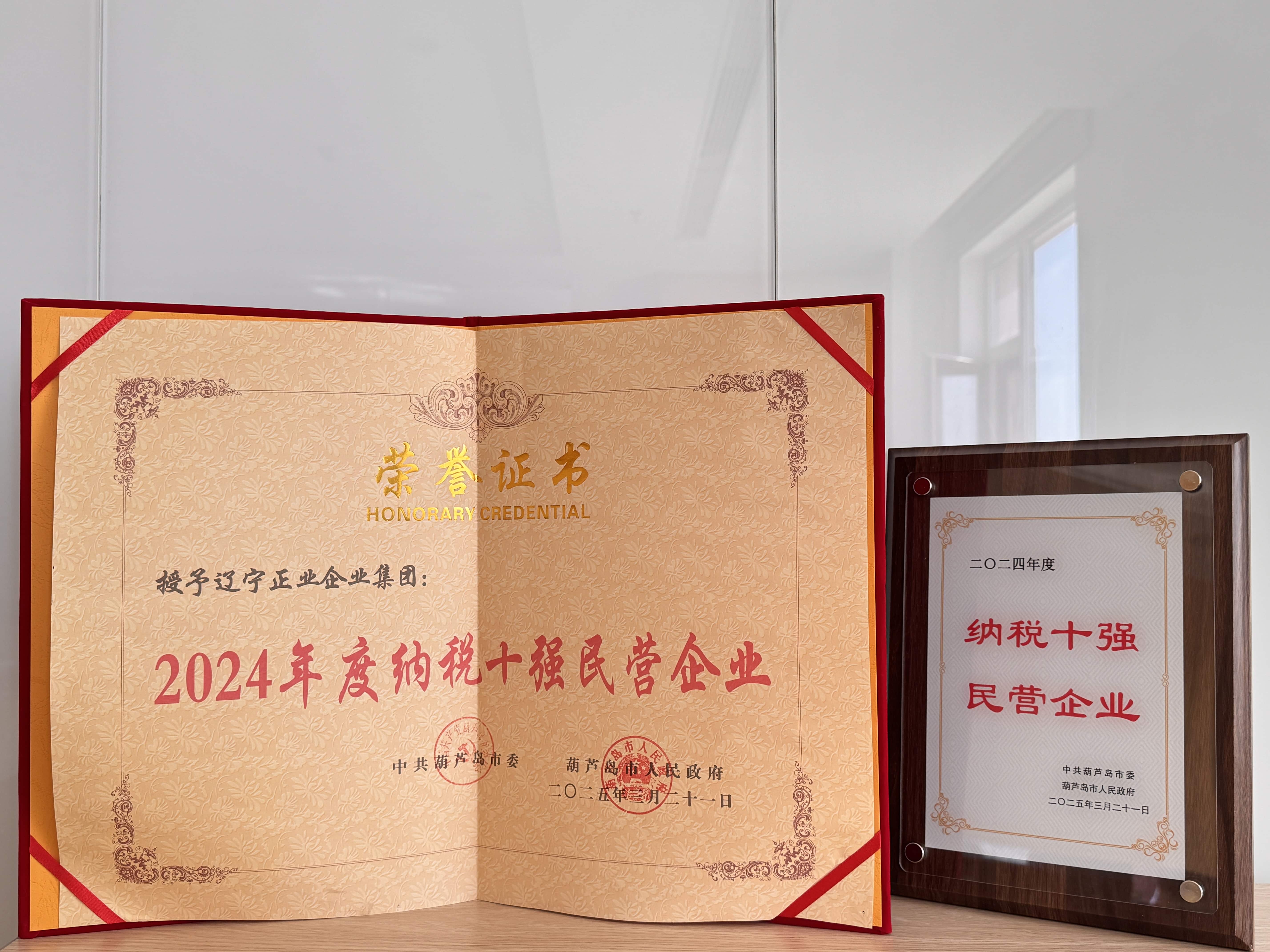正業(yè)集團再登納稅十強榜！董事長趙立君出席全市民營經濟大會接受表彰(圖3)